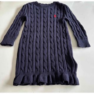 ラルフローレン(Ralph Lauren)のラルフローレン　95jcm  ニット 2T 紺　ワンピース　(ワンピース)