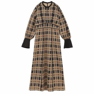 クラネ(CLANE)のCLANE CHECK PIPING ONE PIECE 新品(ロングワンピース/マキシワンピース)