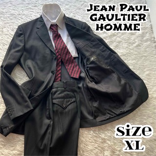ジャンポールゴルチエ(Jean-Paul GAULTIER)の極美品✨ ジャンポールゴルチエオムオブジェ ストライプ シングル スーツ  XL(セットアップ)