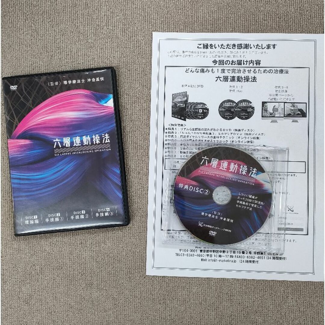 「六層連動操法」沖倉国悦 DVD４枚組+特典DVD２枚（第１弾）
