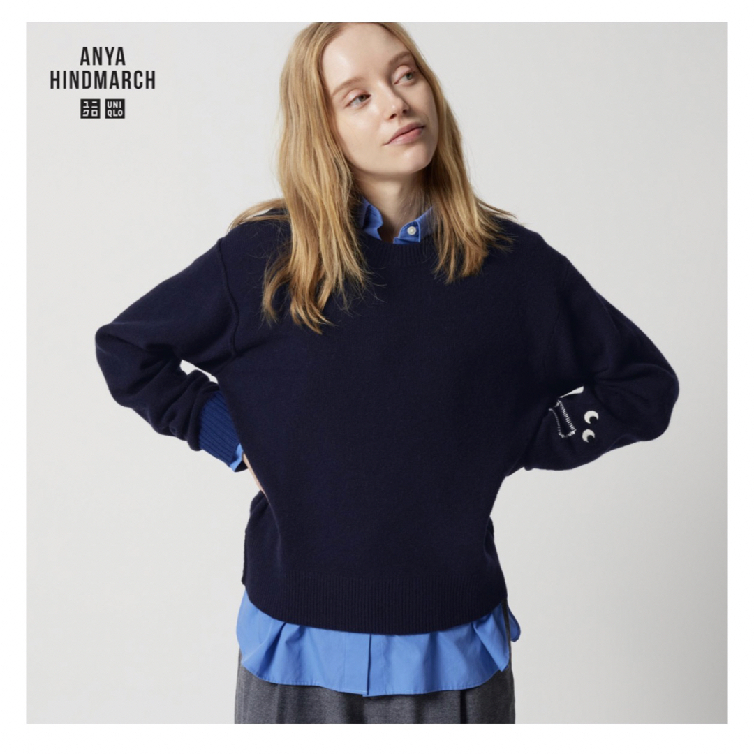 ANYA HINDMARCH(アニヤハインドマーチ)のUNIQLO ANYA HINDMARCH セーター　M レディースのトップス(ニット/セーター)の商品写真