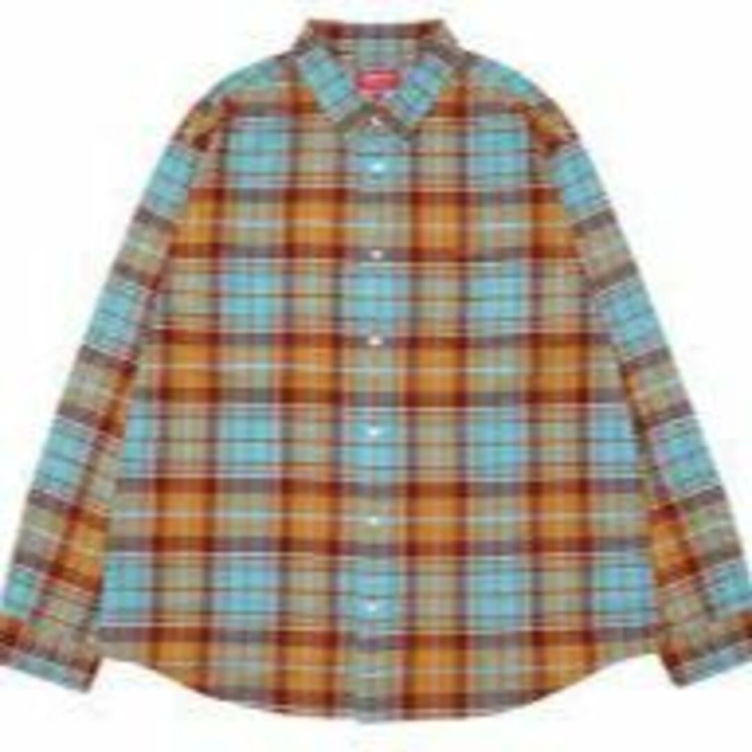 新品　XL　Supreme Plaid Flannel Shirt rustrust状態