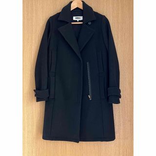 エムエムシックス(MM6)のMM6＊Maison Margiela＊メルトンコート＊黒(ロングコート)