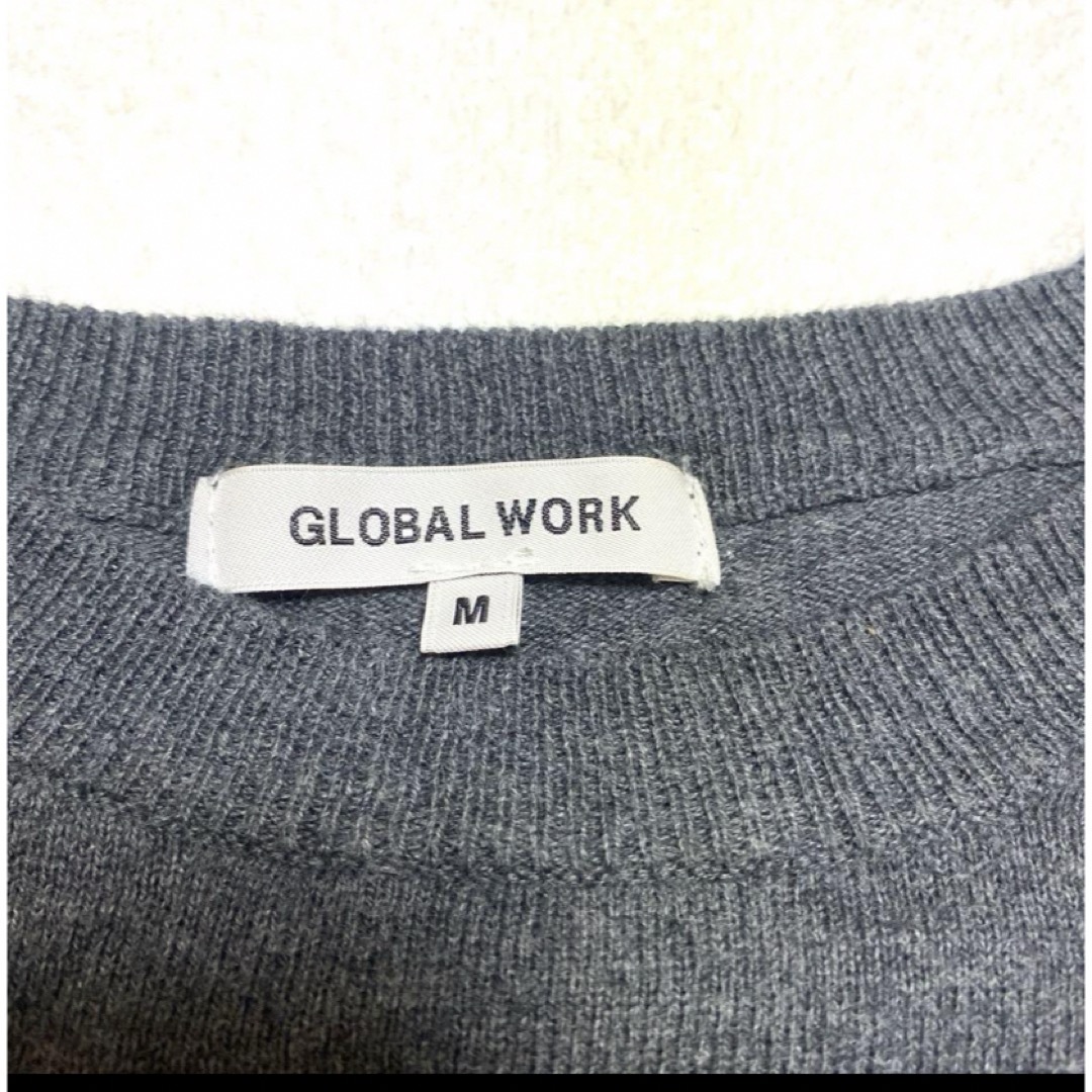 GLOBAL WORK(グローバルワーク)のグローバルワーク　カットソー　M グレー レディースのトップス(カットソー(長袖/七分))の商品写真