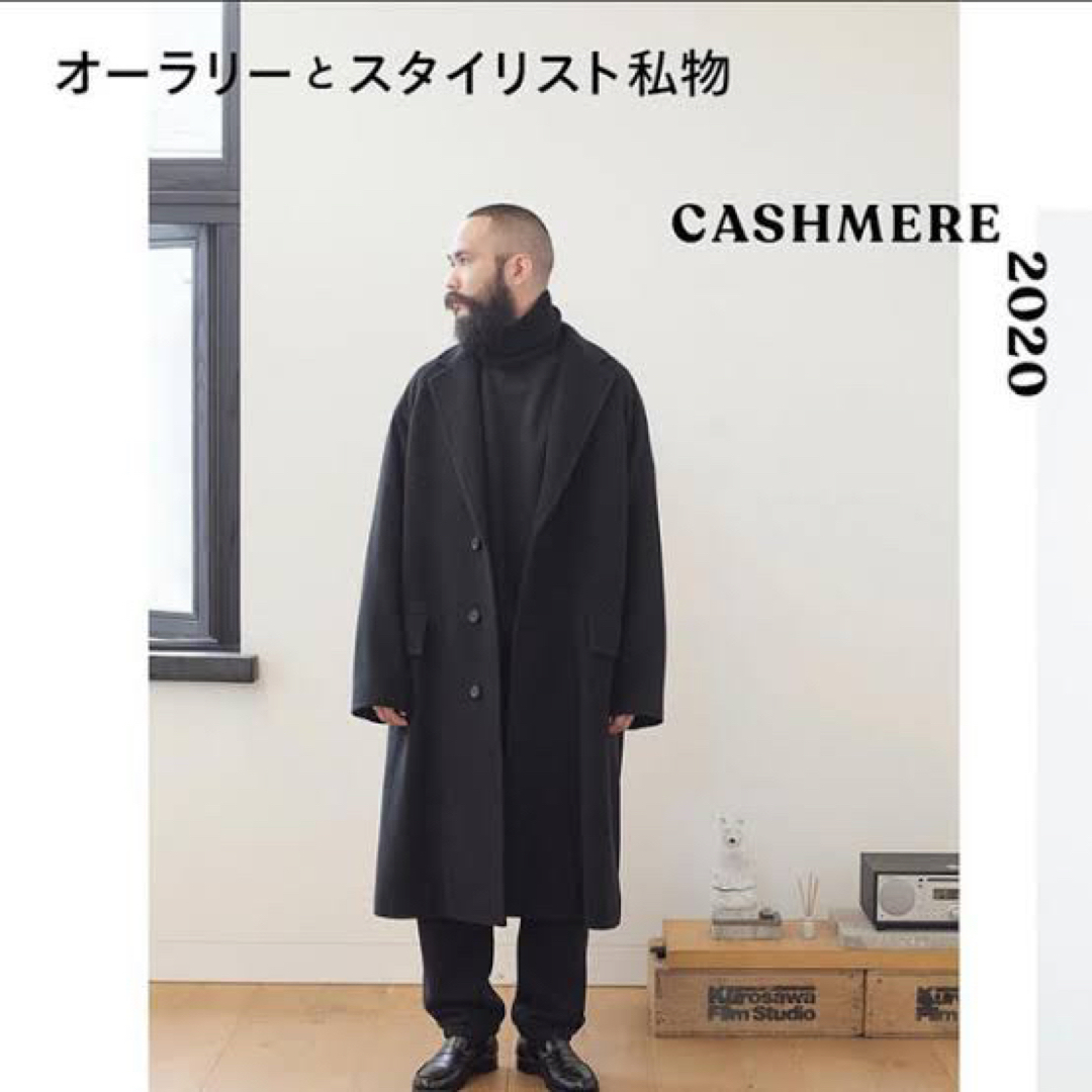 AURALEE(オーラリー)のauralee CASHMERE WOOL MOSSER  COAT メンズのジャケット/アウター(チェスターコート)の商品写真