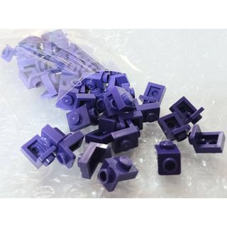 レゴ(Lego)の50個　紫　ブラケット　1×1/1×1　パープル　レゴ　LEGO(知育玩具)