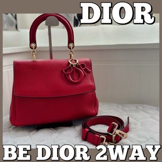 クリスチャンディオール(Christian Dior)の☆DIOR☆ディオール/ハンドバッグ/ショルダー/ビーディオール/2way/赤(ショルダーバッグ)