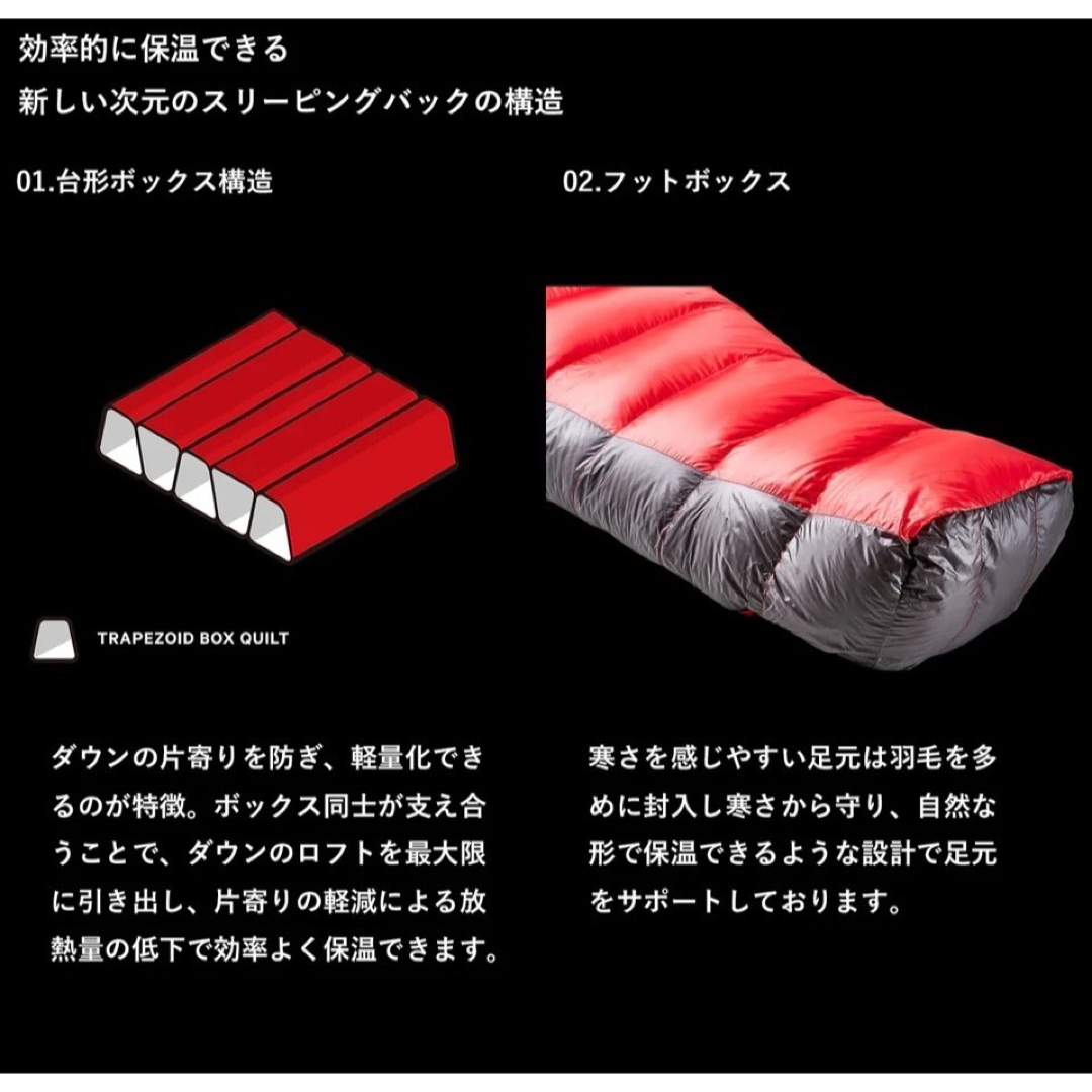 NANGA - ナンガ オリジナルオーロラライト600DX ブラック 別注 新品未