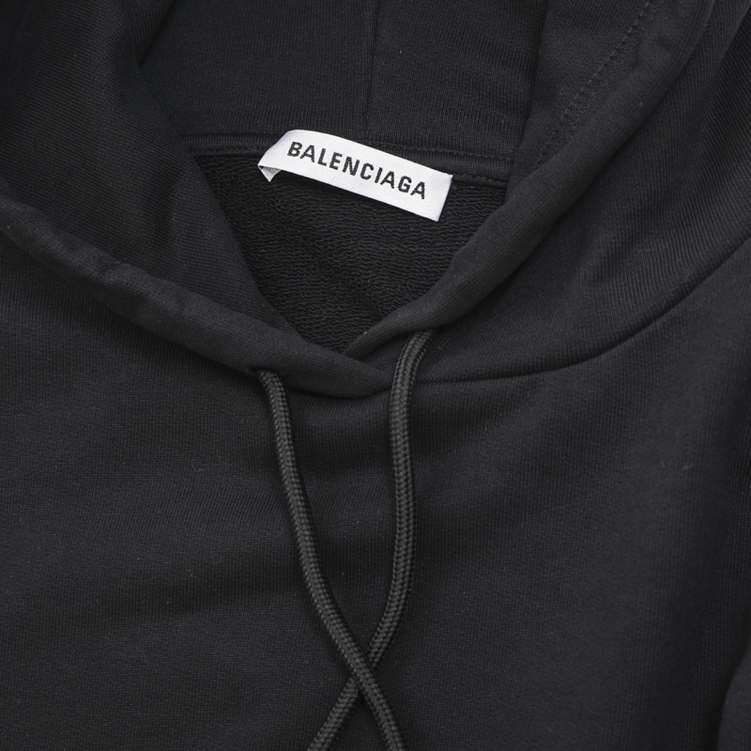 Balenciaga - バレンシアガ フードロゴプリント パーカー プルオーバー