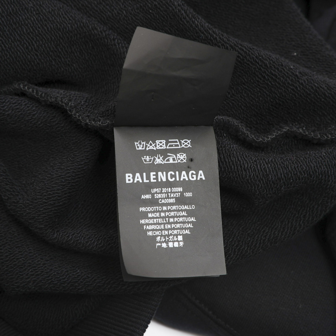 Balenciaga - バレンシアガ フードロゴプリント パーカー プルオーバー