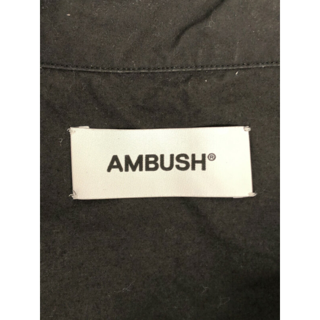 AMBUSH(アンブッシュ)のAMBUSH アンブッシュ ロゴプリントオーバーサイズ半袖シャツ ブラック 46 メンズのトップス(シャツ)の商品写真