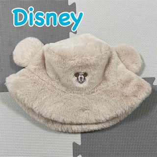 ディズニー(Disney)の美品　東京ディズニーリゾート　耳付きバケットハット　もこもこ帽子　ボア　バケハ(ハット)