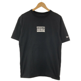 ヨウジヤマモト(Yohji Yamamoto)のYohji Yamamoto POUR HOMME × New Era  ヨウジヤマモト プールオム ニューエラ 23SS AW99 ERASER LOGO BLACK TEE プリントTシャツ ブラック 5 HJ-T94-283(Tシャツ/カットソー(半袖/袖なし))