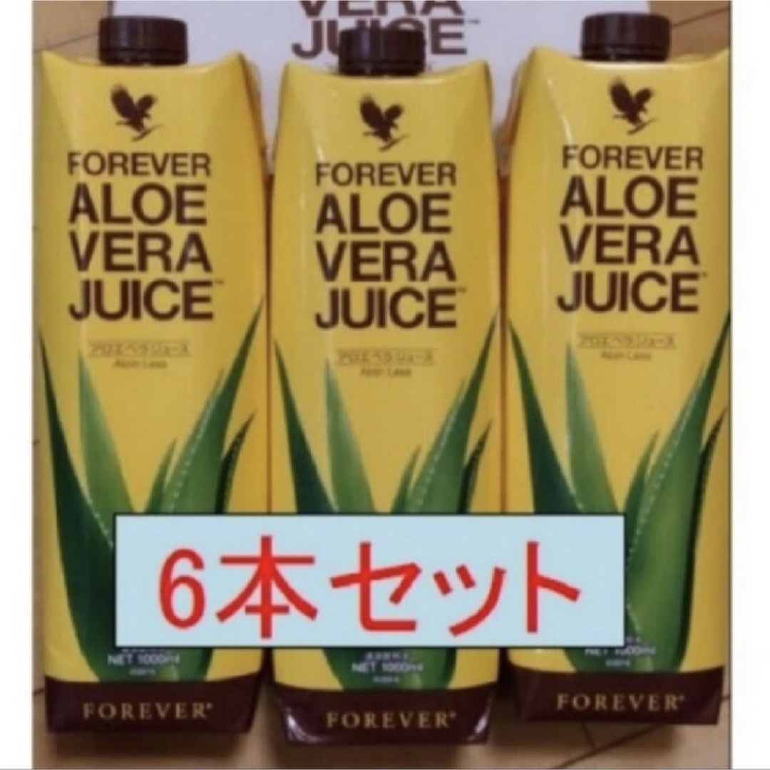 アロエベラジュース　1L x 6本健康食品