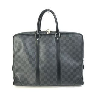 ルイヴィトン(LOUIS VUITTON)のルイヴィトン LOUIS VUITTON ポルトドキュマン ヴォワヤージ PDV N41125 ダミエグラフィット ハンドバッグ カバン トートバッグ ビジネスバッグ ダミエグラフィットキャンバス ブラック(ビジネスバッグ)