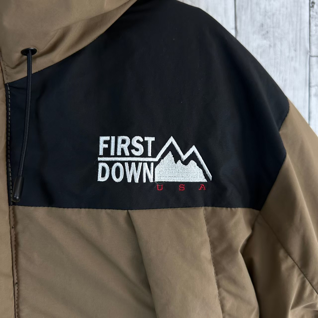 FIRST DOWN - FIRST DOWN ダウンジャケット L 刺繍ロゴ ワンポイント ...