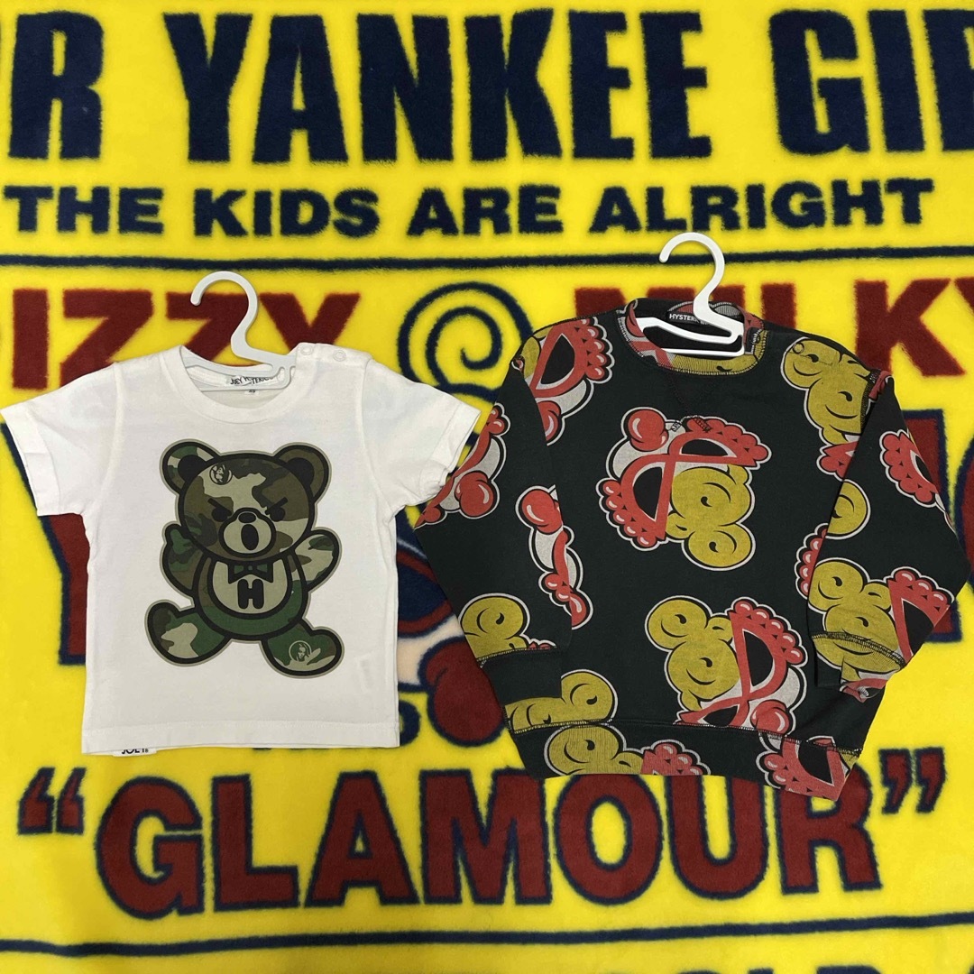 HYSTERIC MINI(ヒステリックミニ)の【専用❤️中古】ローリングトレーナー(90)＆ベアTee キッズ/ベビー/マタニティのキッズ服男の子用(90cm~)(Tシャツ/カットソー)の商品写真