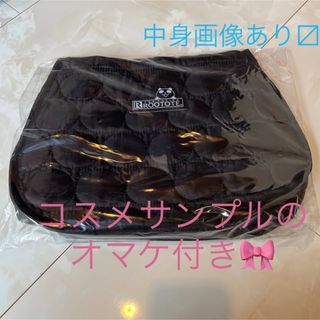 ルートート(ROOTOTE)のブラックパンダ キルティング トートバッグ ROOTOTE イオン(ノベルティグッズ)