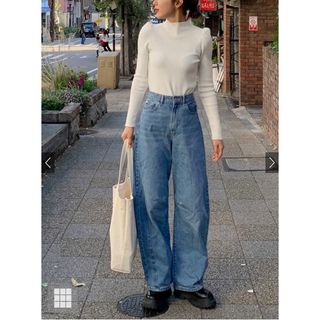 グレイル(GRL)のグレイル　カーブラインデニムパンツ[fo1845]xs(デニム/ジーンズ)