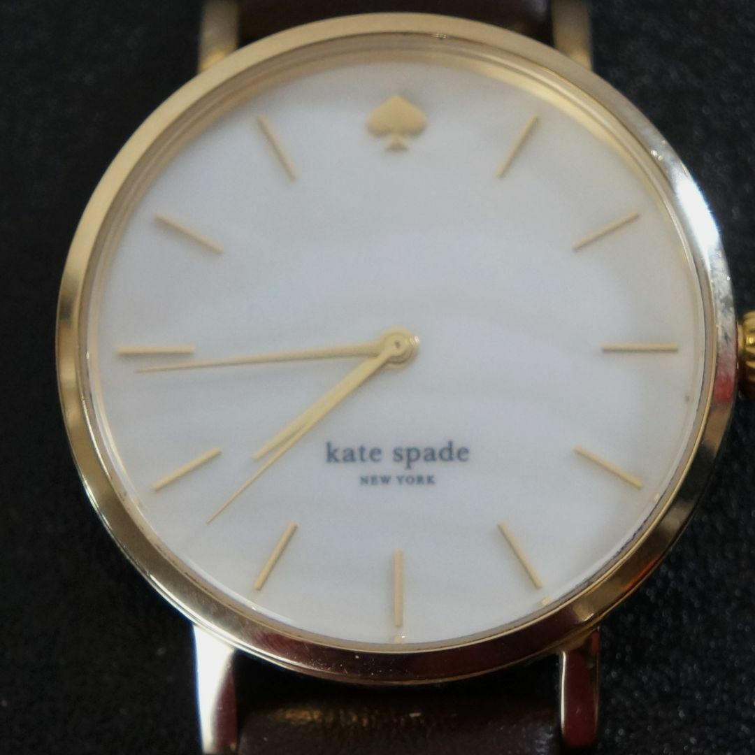 kate spade new york(ケイトスペードニューヨーク)の【稼働品】 Kate Spade newyork 　　新品ベルト　電池交換済 レディースのファッション小物(腕時計)の商品写真