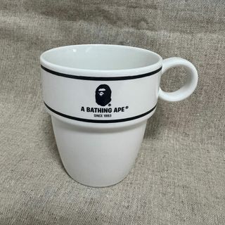 アベイシングエイプ(A BATHING APE)のBAPE MUG コーヒーカップ マグカップ ホワイト アベイシングエイプ(容器)