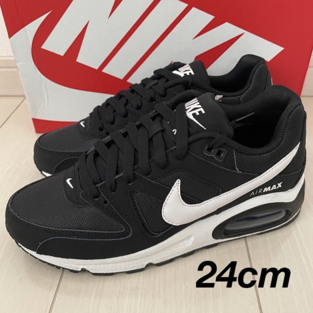 ストア通販 新品☆NIKE AIR MAX エアマックス COMMAND 黒 白 24cm