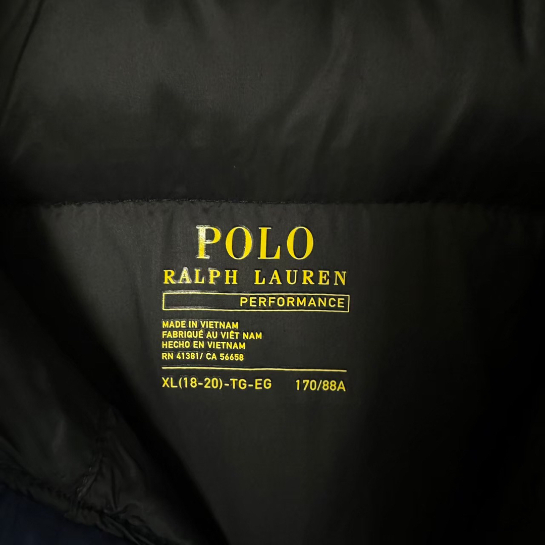 Ralph Lauren ダウンジャケット 刺繍ロゴ ワンポイント 肉厚 フード