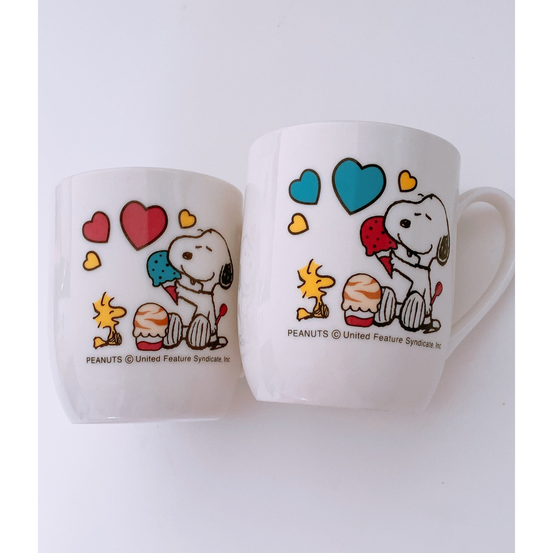 SNOOPY(スヌーピー)の非売品　31 スヌーピー　ペアマグカップ インテリア/住まい/日用品のキッチン/食器(グラス/カップ)の商品写真