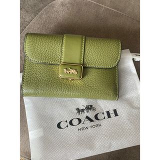 ❣️新品未使用COACH コーチ 財布　二つ折り財布 三つ折り財布　グリーン　緑