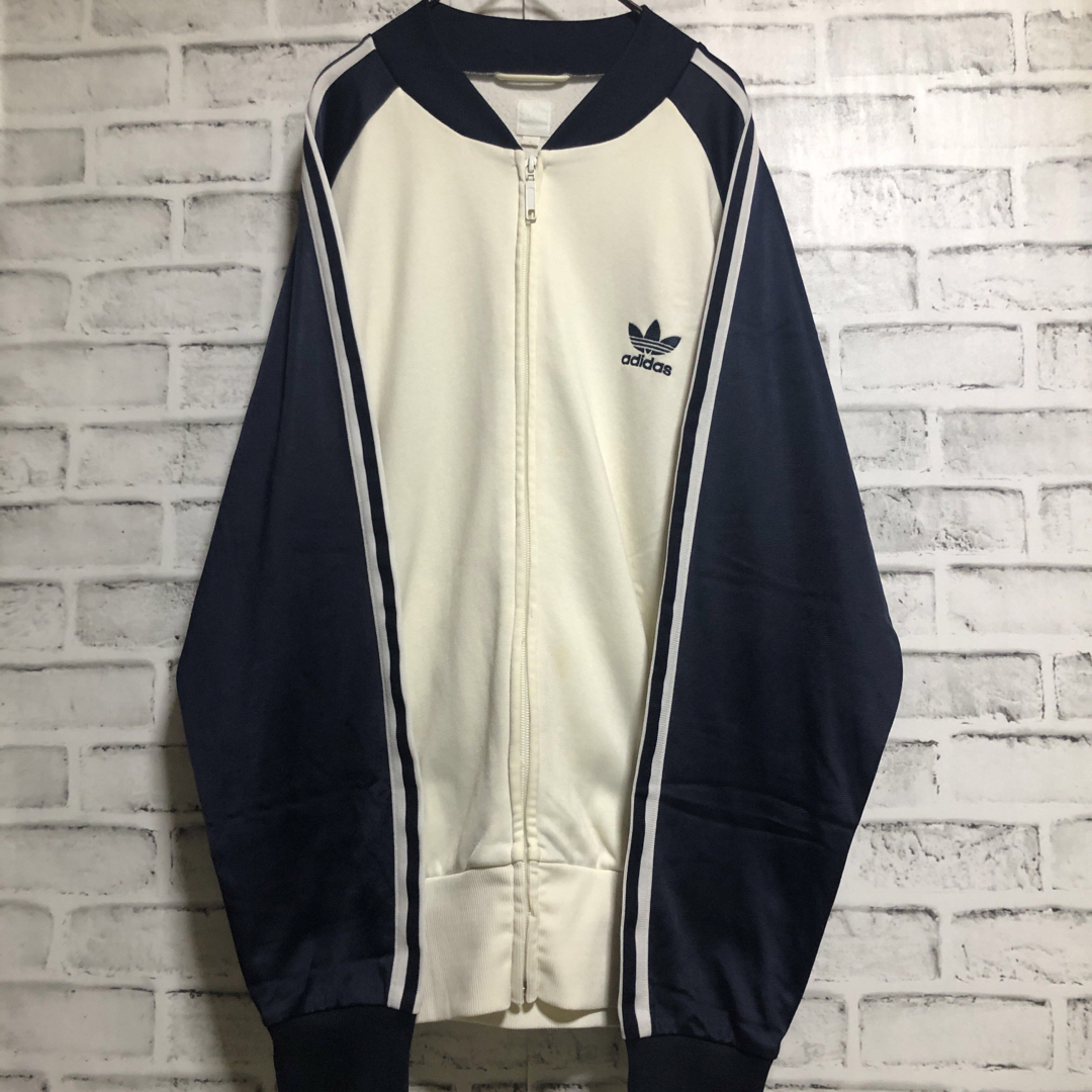 希少XL⭐️90s adidasトラックジャケット 刺繍vintage ベージュ 希少XL⭐️90s adidasトラックジャケット 刺繍vintage ベージュ