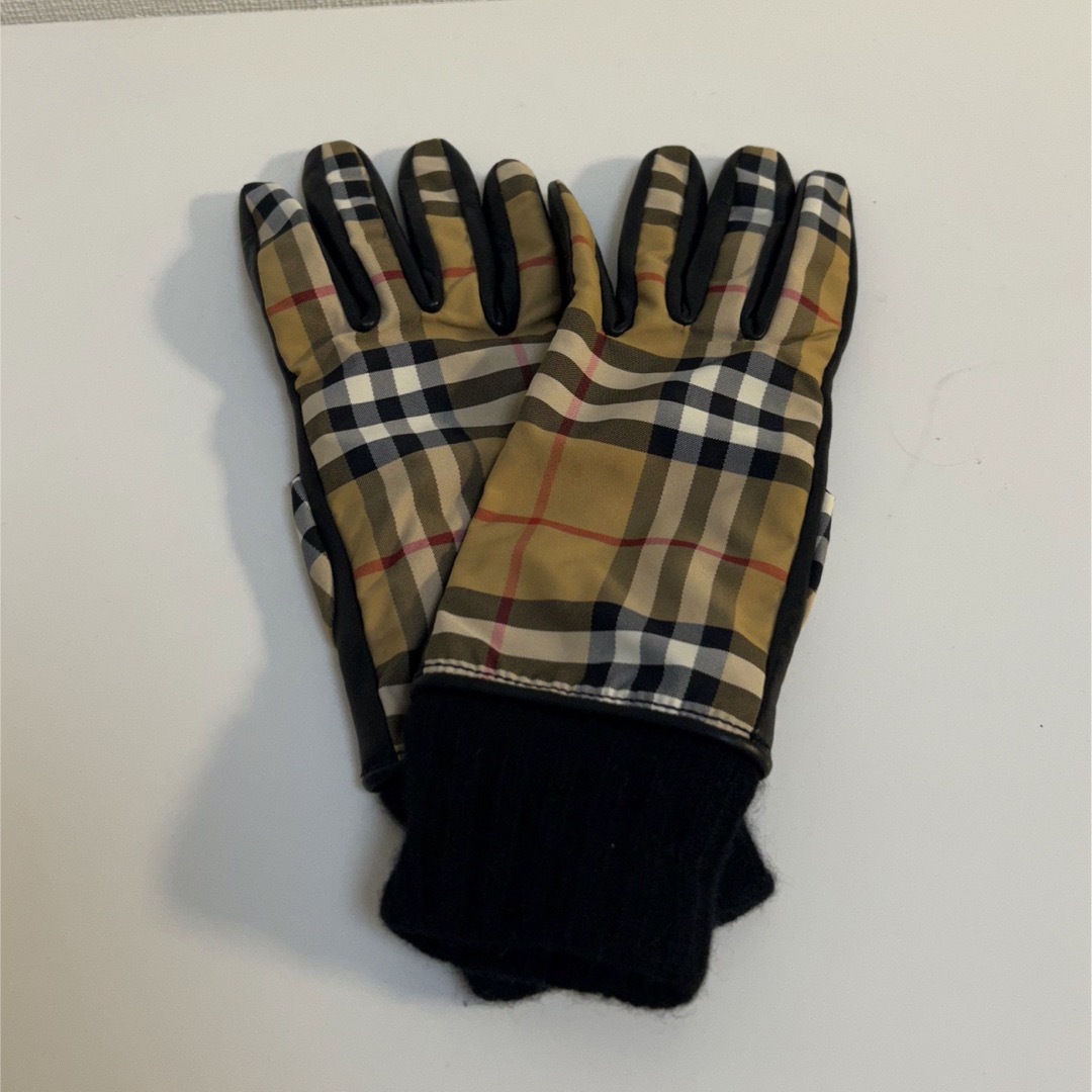 BURBERRY(バーバリー)のバーバリー BURBERRY ヴィンテージチェック　革　手袋 レディースのファッション小物(手袋)の商品写真