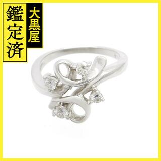 ダイヤリング　指輪　K18WG　ホワイトゴールド　ダイヤモンド　【200】(リング(指輪))