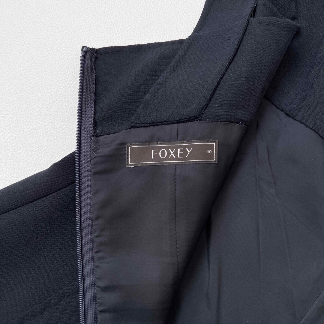 FOXEY(フォクシー)の美品　Foxey フォクシー　フレアワンピース　ダークネイビー レディースのワンピース(ロングワンピース/マキシワンピース)の商品写真