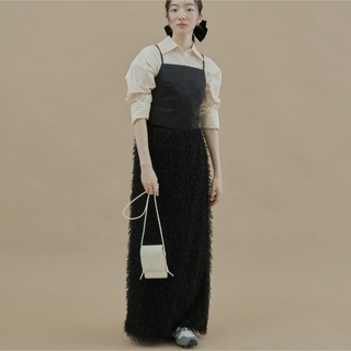 GIUNON long fringe skirt ロングフリンジスカートの通販 by RE｜ラクマ