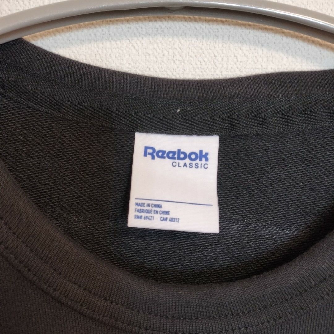 【中古】Reebok トレーナー　ロゴ　Lサイズ　希少デザイン メンズのトップス(スウェット)の商品写真