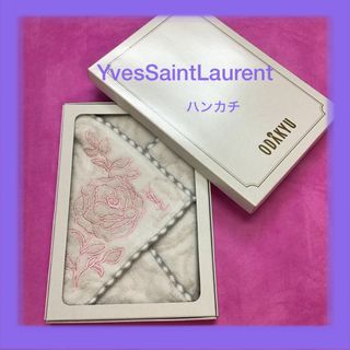 イヴサンローラン(Yves Saint Laurent)のYvesSaintLaurentイヴ・サンローランタオルハンカチKB2333(ハンカチ)