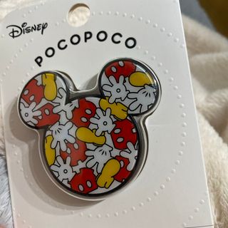 ディズニー(Disney)のミッキーマウス pocopoco ダイカット スマホアクセ ミツマル 総柄 ディ(モバイルケース/カバー)