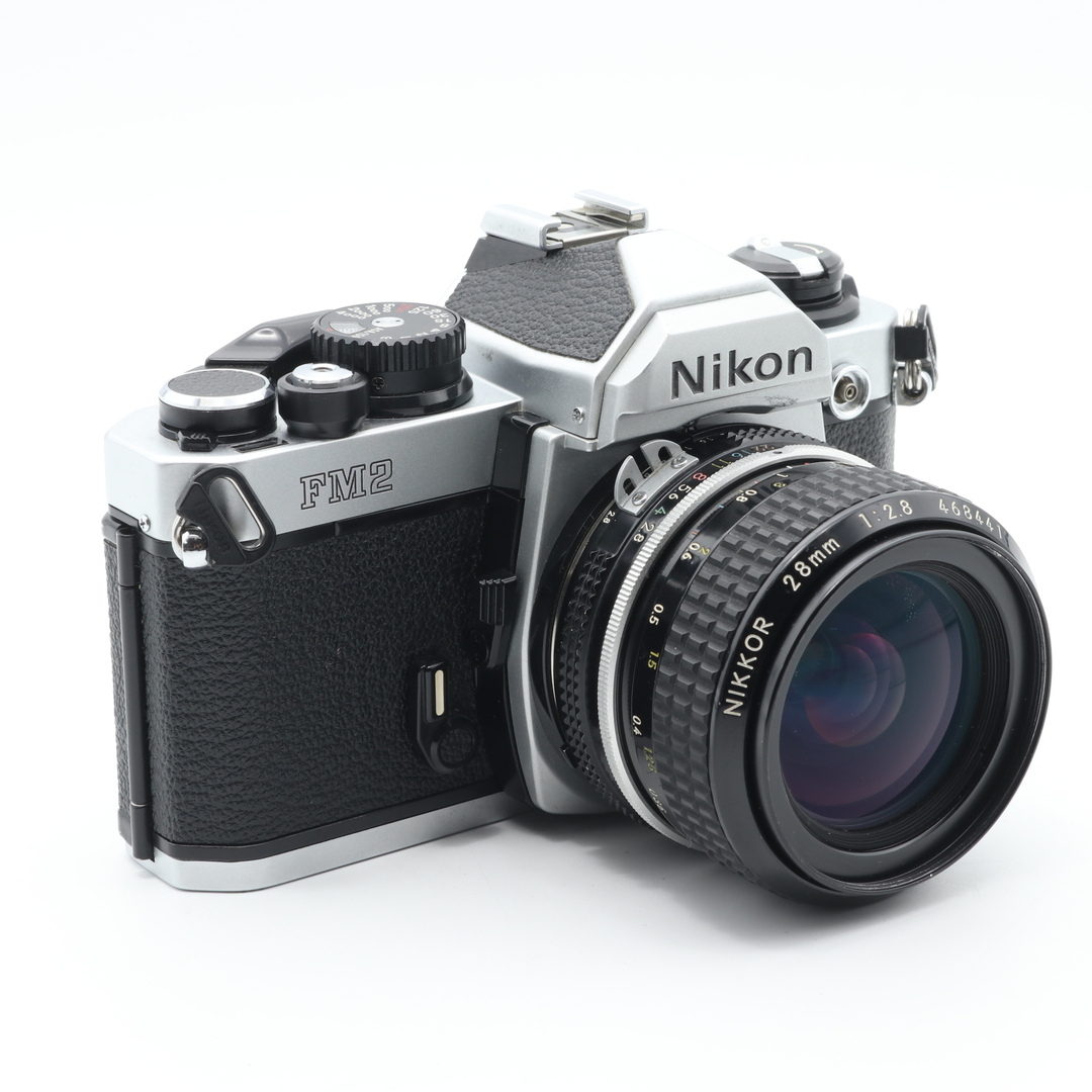 美品】Nikon New FM2 シルバー + Ai-S NIKKOR 35mm F2.8 レンズセット