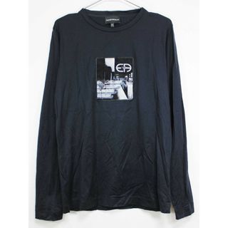 ジョルジオアルマーニ(Giorgio Armani)の[エンポリオ アルマーニ/EMPORIO ARMANI]175cm 長袖カットソー/長袖Tシャツ 黒 '22年製【中古】子供服 キッズ kids ジュニア 男の子 春秋 409032(Tシャツ/カットソー)