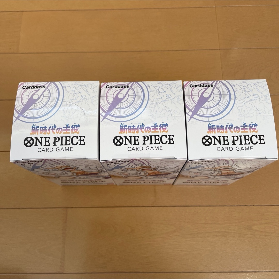新品未開封】ONE PIECE カードゲーム 新時代の主役3BOX テープ付き 新品未開封】ONE PIECE カードゲーム 新時代の主役3BOX テープ付き