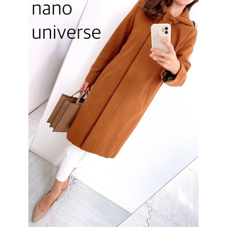 ナノユニバース(nano・universe)の【美品✨】nano・universe❤️サイズ36✨フード付きロングコート✨(ロングコート)