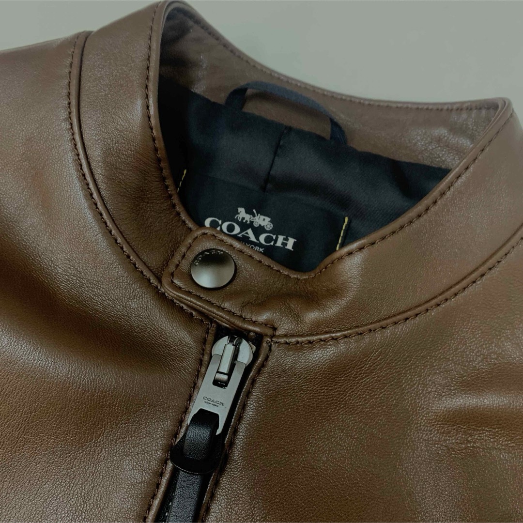 COACH - 【coach コーチ】レザージャケット ほぼ未使用品 美品 ...