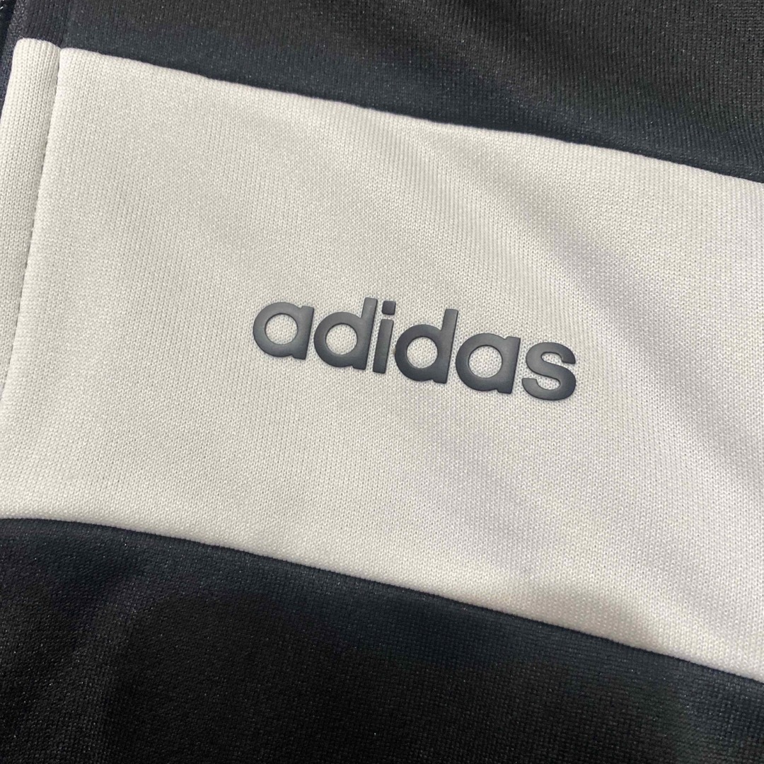 adidas(アディダス)の新品　アディダス　ジャージ　羽織り　黒 キッズ/ベビー/マタニティのキッズ服男の子用(90cm~)(ジャケット/上着)の商品写真