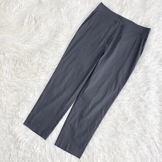 DES PRES デプレ　クロップドパンツ　麻　リネン　ストレッチ　グレー　34