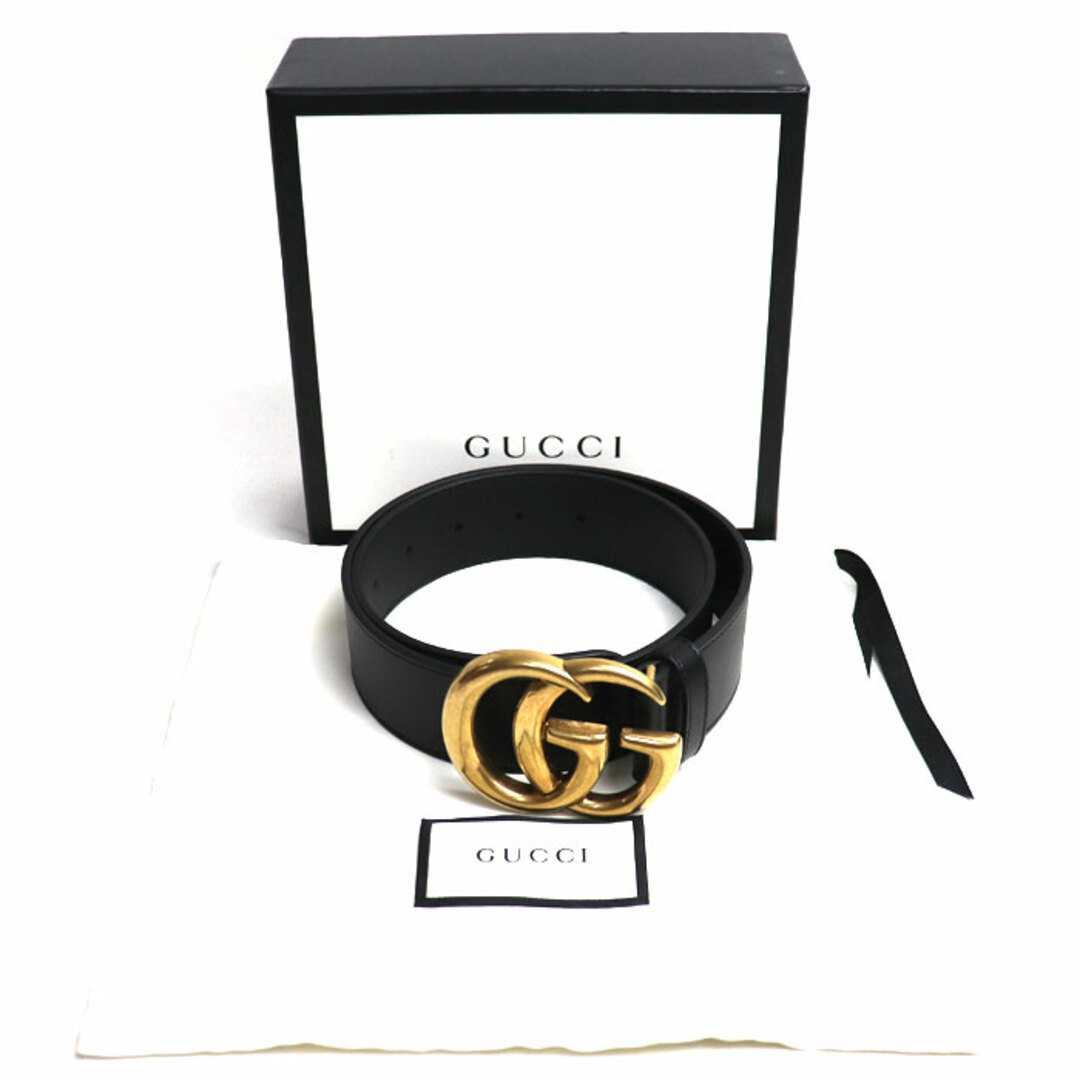 Gucci - GUCCI グッチ GGマーモント ベルト ブラック 400593 AP00T