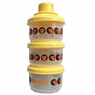 アベイシングエイプ(A BATHING APE)のBAPE BABY MILO ミルク ケース ベビー 離乳食 ケース イエロー(離乳食器セット)