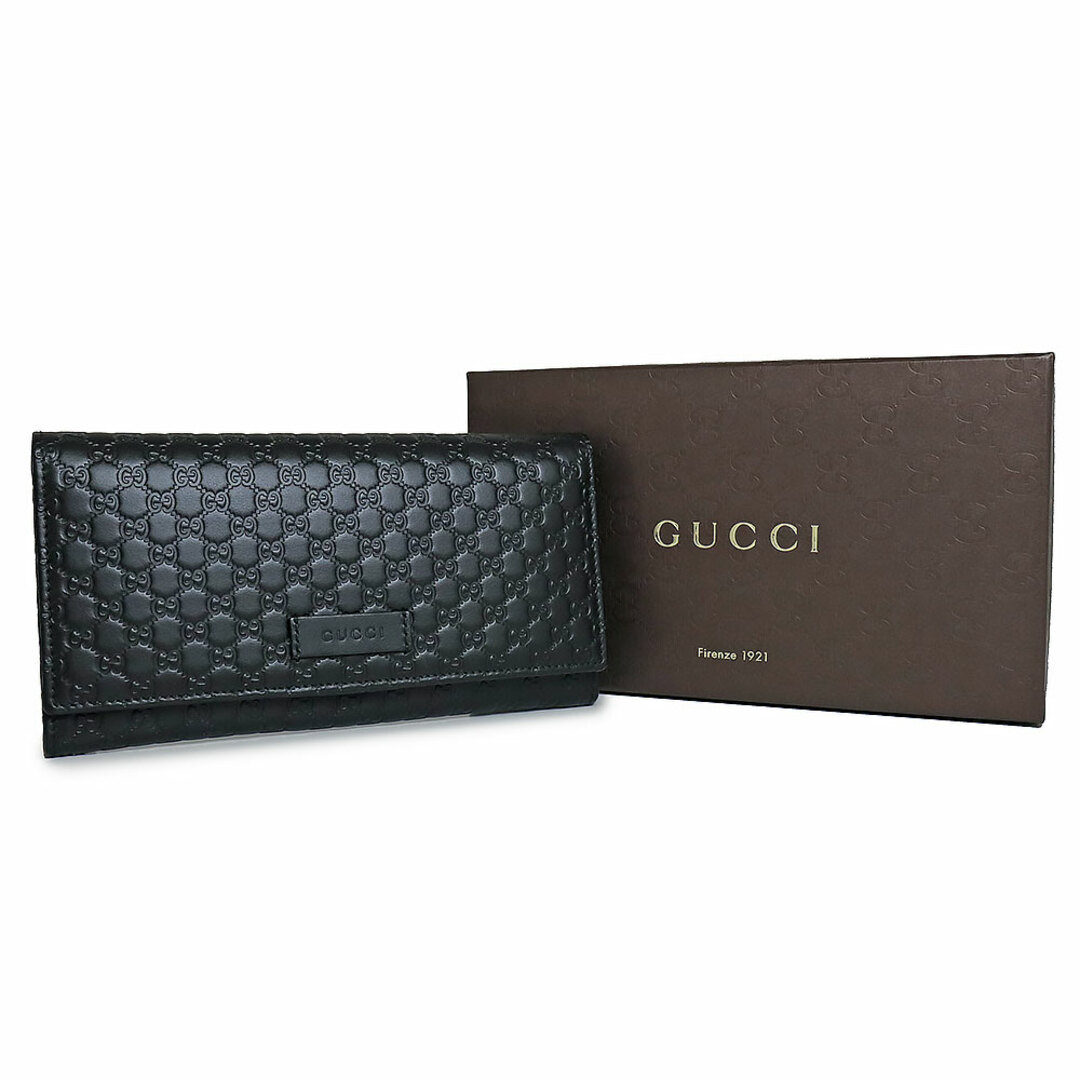 Gucci - グッチ シグネチャー 二つ折り長財布 マイクログッチシマ