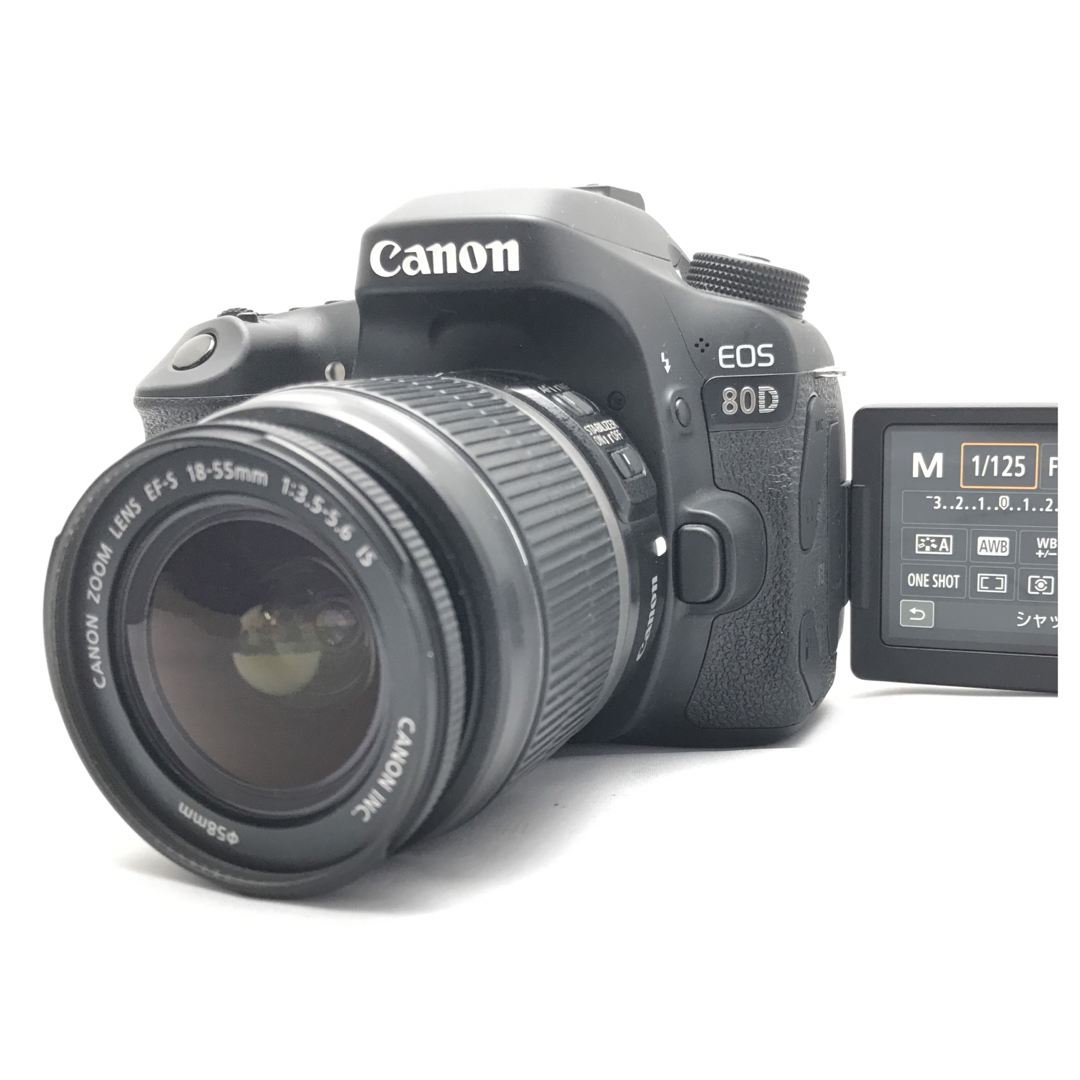 極美品　Canon EOS 80D レンズセット♪安心フルセット♪スタートキット80D安心フルセット