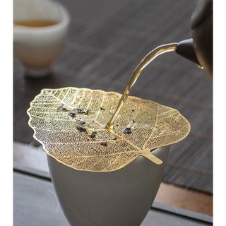 ティーストレーナー　茶漉し　茶こし　菩提樹葉　紅茶　中国茶　緑茶　茶器(調理道具/製菓道具)