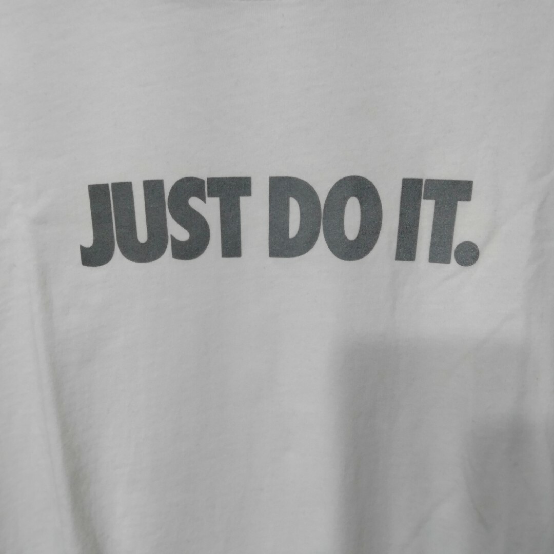 NIKE(ナイキ)の【NIKE】ナイキ　JUSTDOIT ジャストドゥーイット　ロンT ホワイト メンズのトップス(Tシャツ/カットソー(七分/長袖))の商品写真